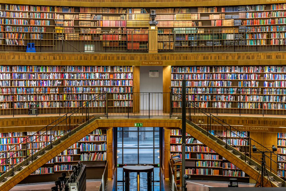 Books at the Stockholm public library